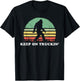 Groovy Sixties Bigfoot Keep On Truckin' Retro 60s T-Shirt - T-Shirt | Black