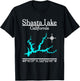 Shasta Lake - California T-Shirt - T-Shirt | Black