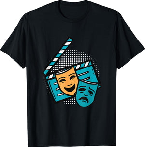 Acting Clapperboard Theatre Actor Film actress T-Shirt - T-Shirt | Black