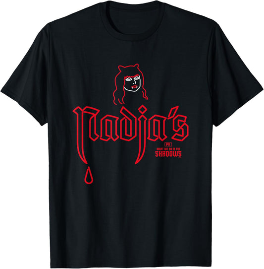 What We Do In The Shadows Iconic Nadja's Nightclub Big Logo , Black, S T-Shirt - T-Shirt | Black