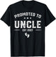 First Time Uncle Est 2027 Promoted to Uncle Est. 2027 T-Shirt - T-Shirt | Black