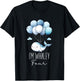 Kids Whale 4th Birthday Boys Toddler Watercolor Aquatic Sea Ocean T-Shirt - T-Shirt | Black