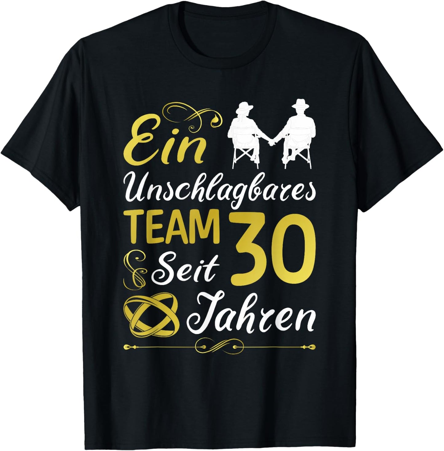30 Jahre Verheiratet 30. Hochzeitstag Perlenhochzeit T-Shirt - T-Shirt | Black