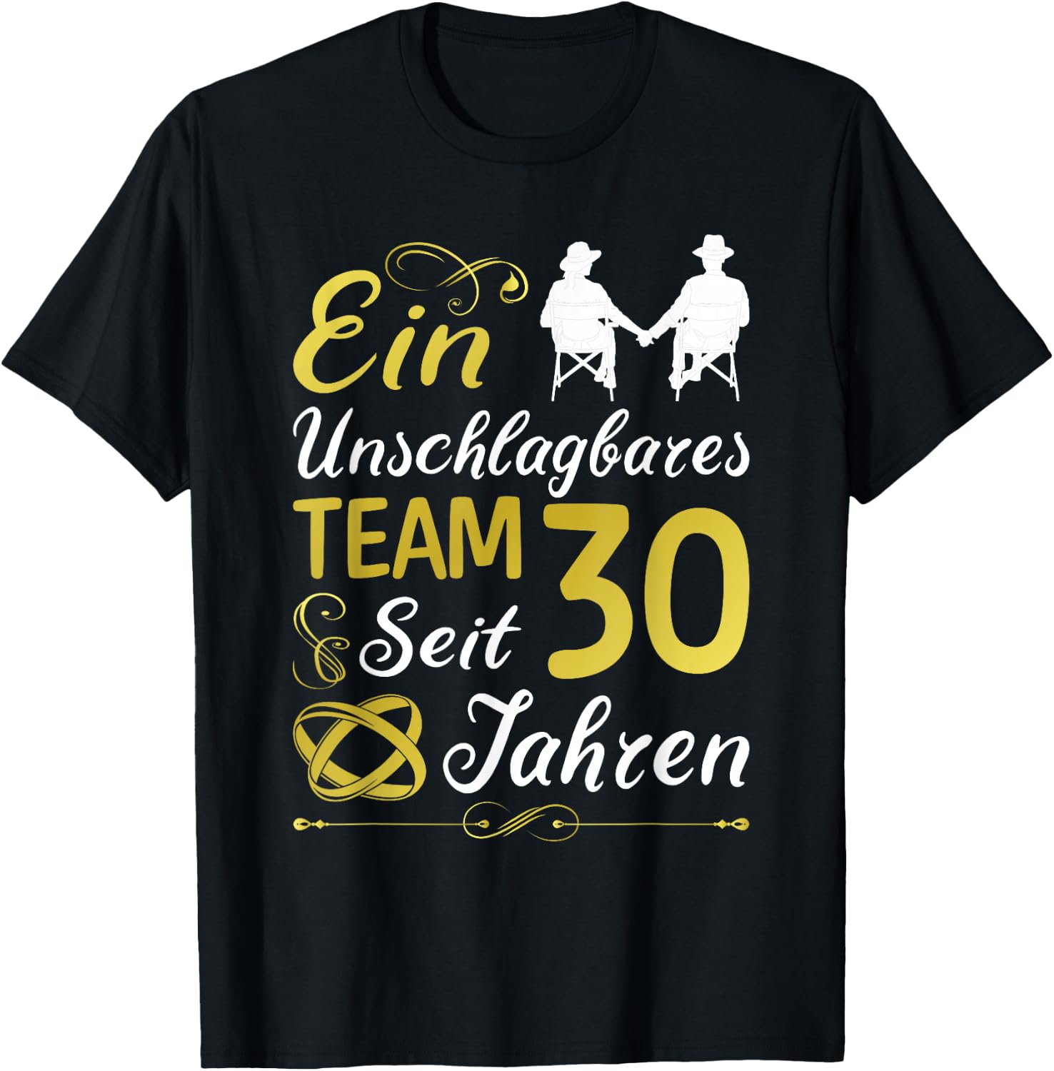 30 Jahre Verheiratet 30. Hochzeitstag Perlenhochzeit T-Shirt - T-Shirt | Black