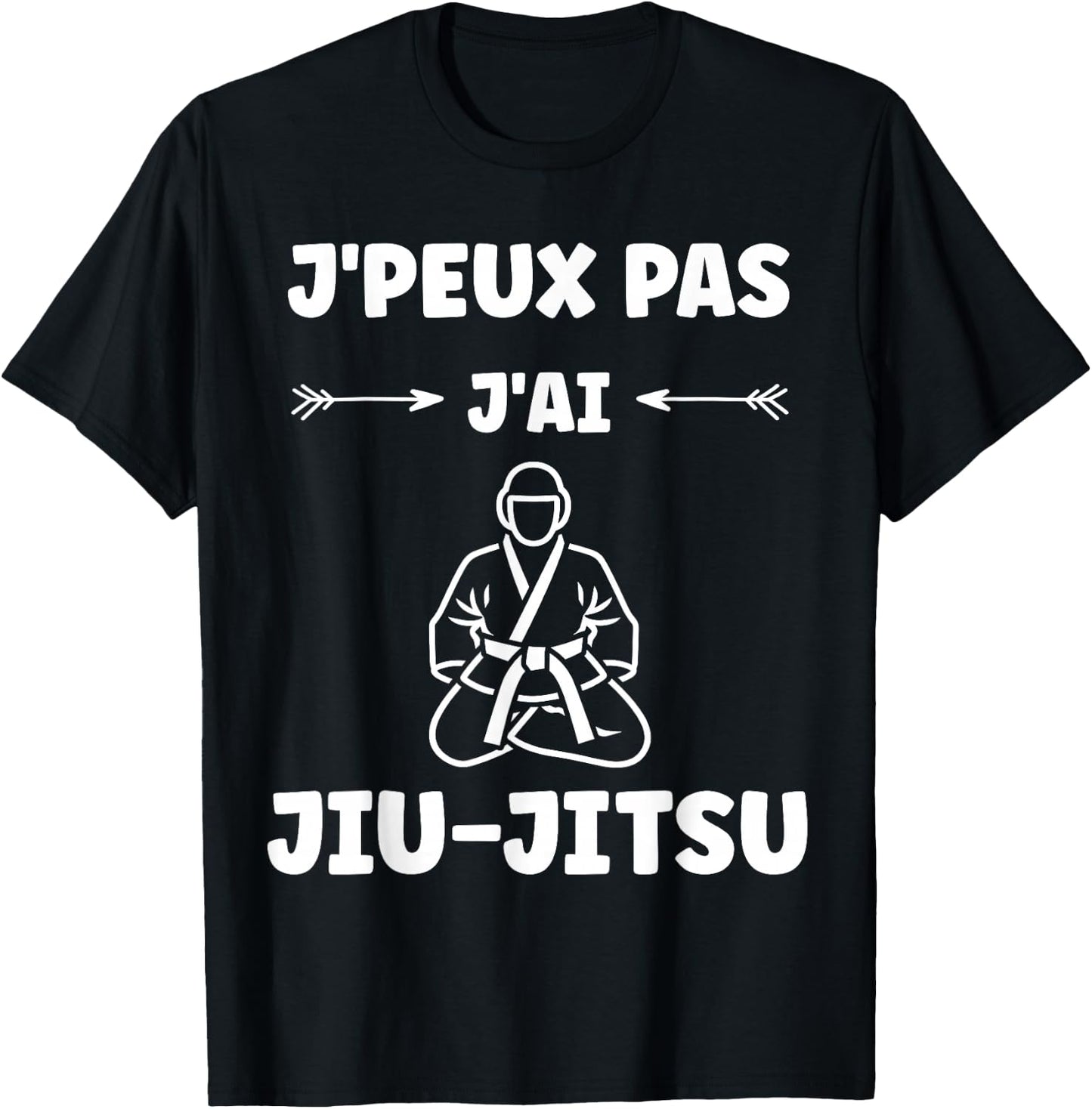I Can't I Have Jiu Jitsu Japanese Sport Humor Jiu Jitsu T-Shirt - T-Shirt | Black