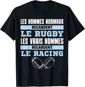 Supporter Rugby Racing Gift Humour , Black, S T-Shirt - T-Shirt | Black