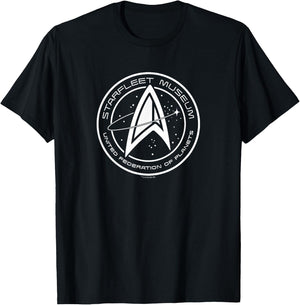 Star Trek Museum Starfleet , Black T-Shirt - T-Shirt | Black
