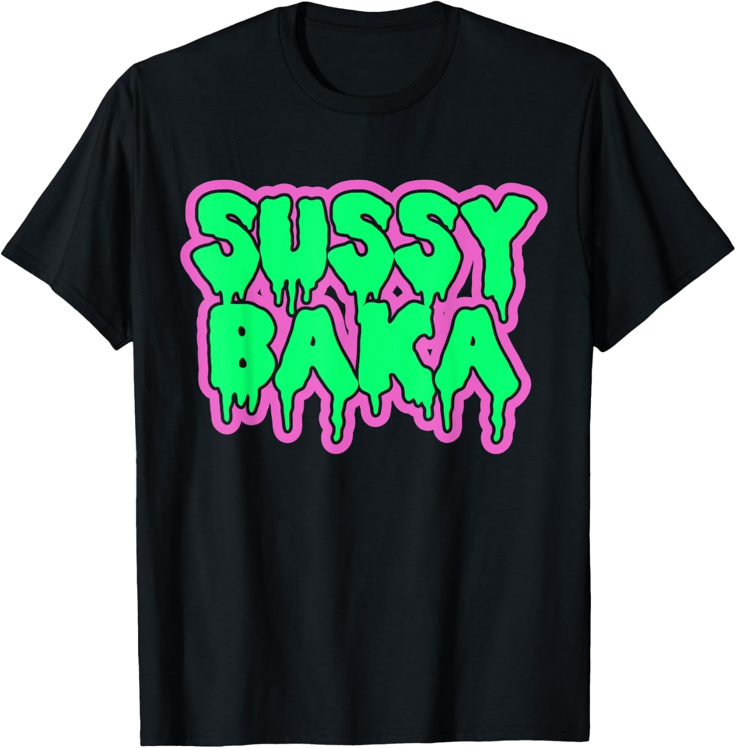 Funny Meme Sussy Baka T-Shirt - T-Shirt | Black