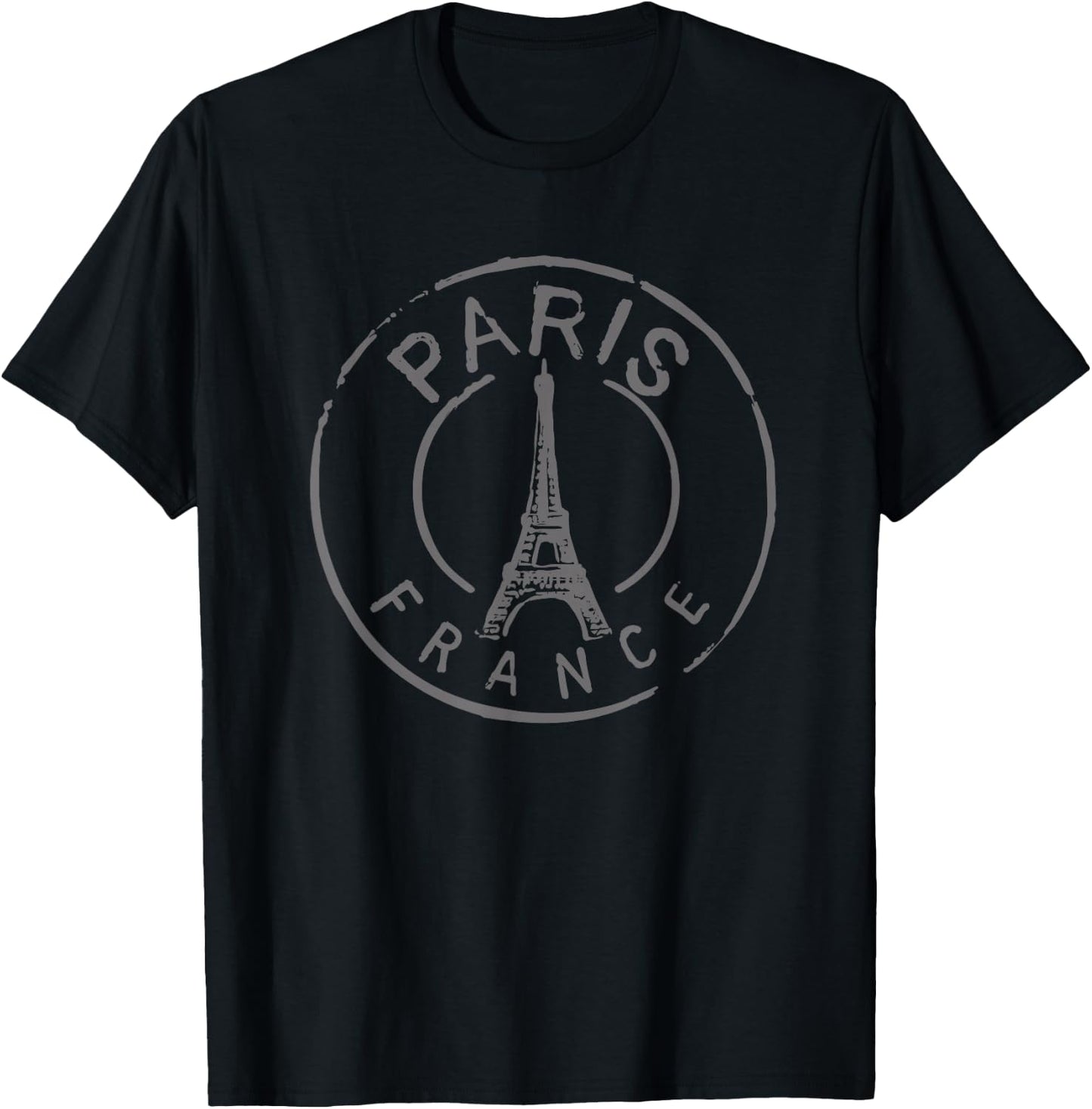 Vintage Retro Paris Frankreich Eiffelturm Liebe Männer Frauen Kinder T-Shirt - T-Shirt | Black