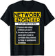 Funny Network Engineering Quote For A Network Engineer T-Shirt - T-Shirt | Black