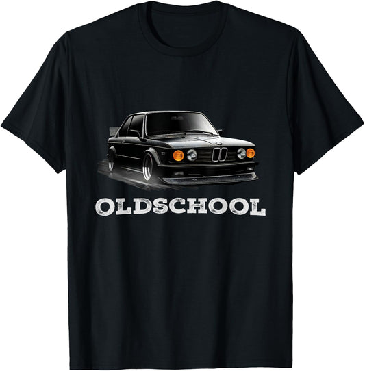 Retro Tuning Oldtimer Geschenk für Mechaniker und Schrauber T-Shirt - T-Shirt | Black
