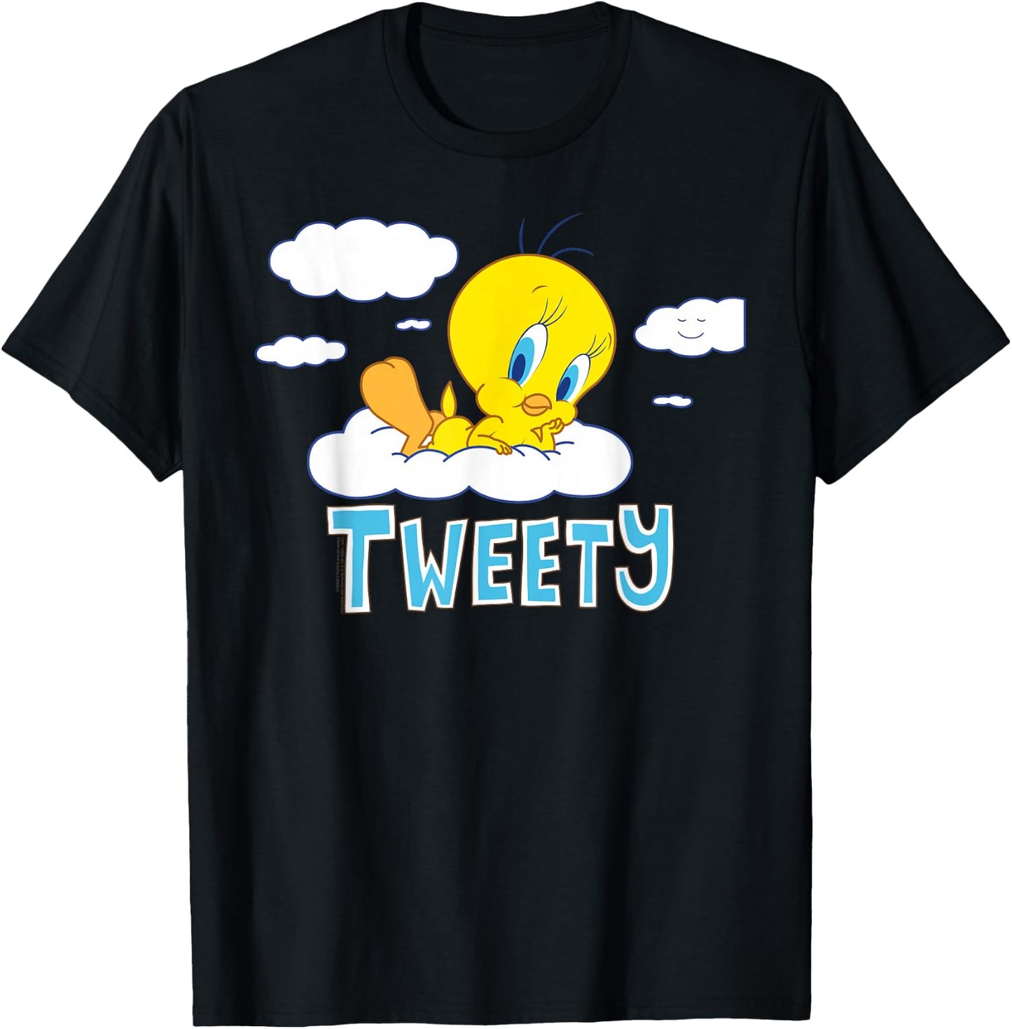 Looney Tunes Tweety Cloud , black T-Shirt - T-Shirt | Black