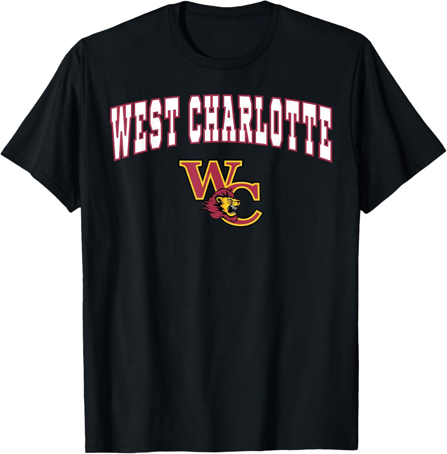 West Charlotte High School Lions T-Shirt - T-Shirt | Black
