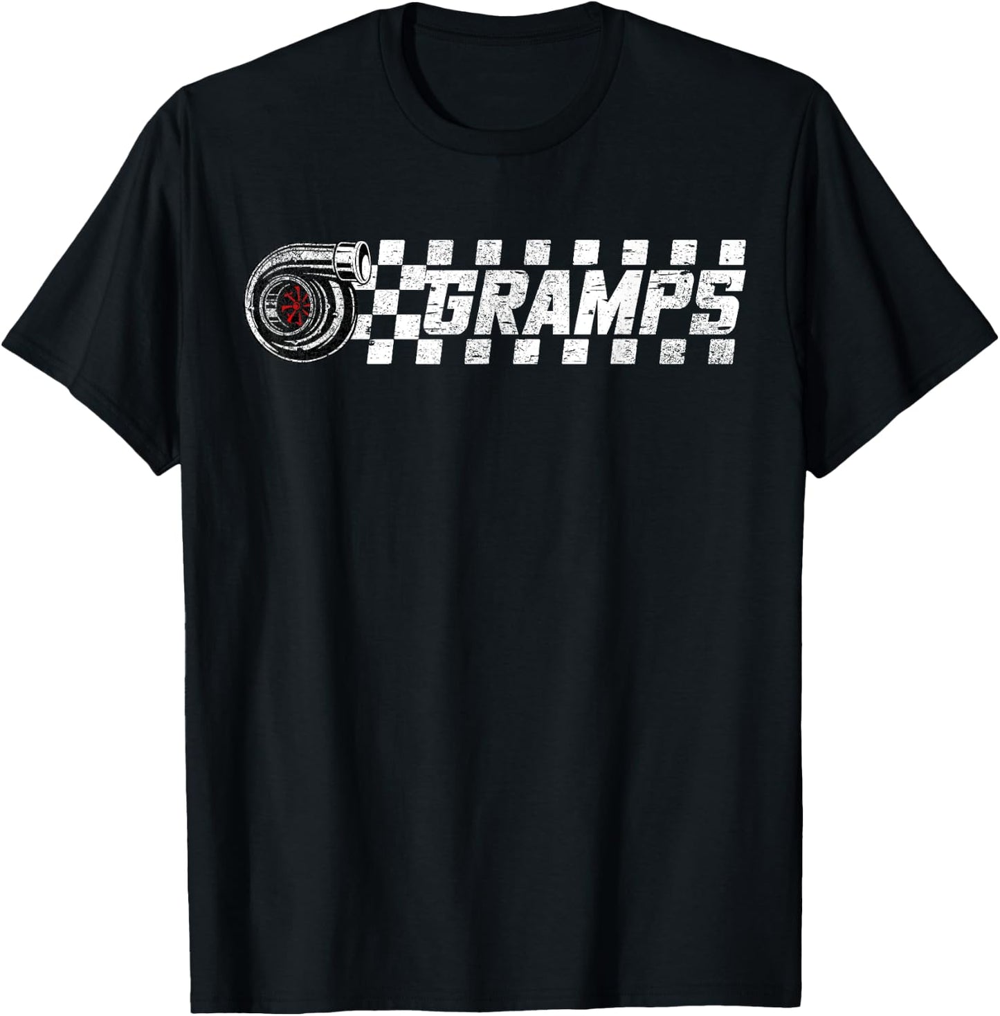 Birthday Party Matching Family Pit Crew Race Car Gramps T-Shirt - T-Shirt | Black