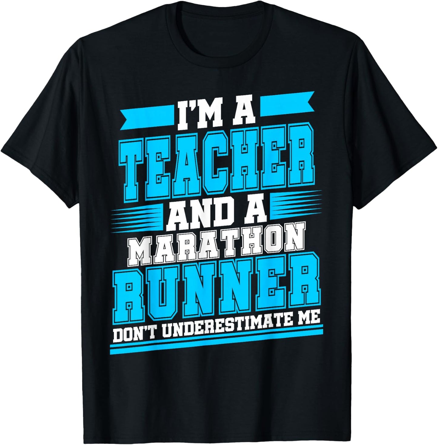 Marathon Runner Teacher Running Half First Race T-Shirt - T-Shirt | Black