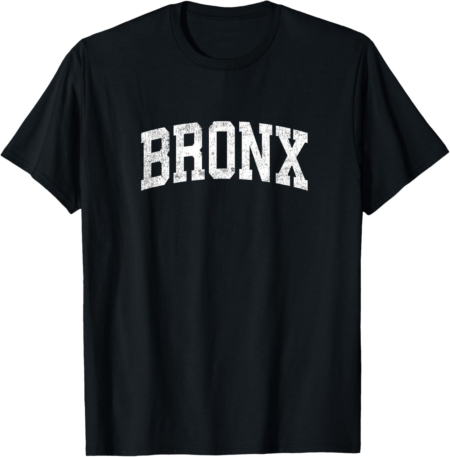 Bronx New York NY Vintage Athletic Sports Design T-Shirt - T-Shirt | Black