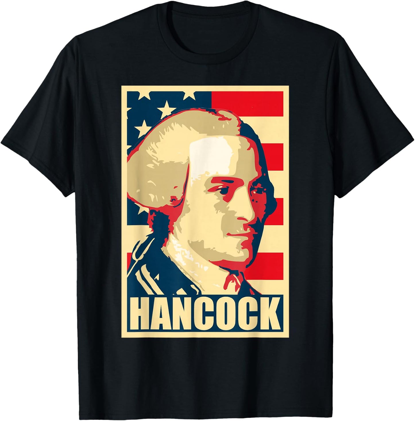 John Hancock Propaganda Poster Pop Art T-Shirt - T-Shirt | Black