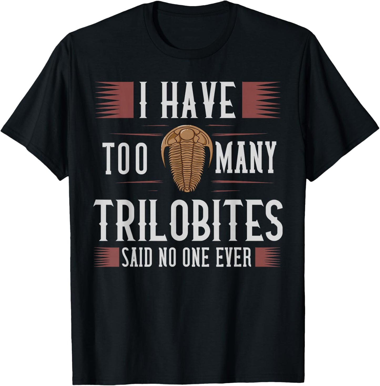 Trilobite Fossil Gift Future Paleontologist T-Shirt - T-Shirt | Black