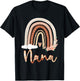 Nana Boho Rainbow Grandma From Grandkids Mother's Day T-Shirt - T-Shirt | Black