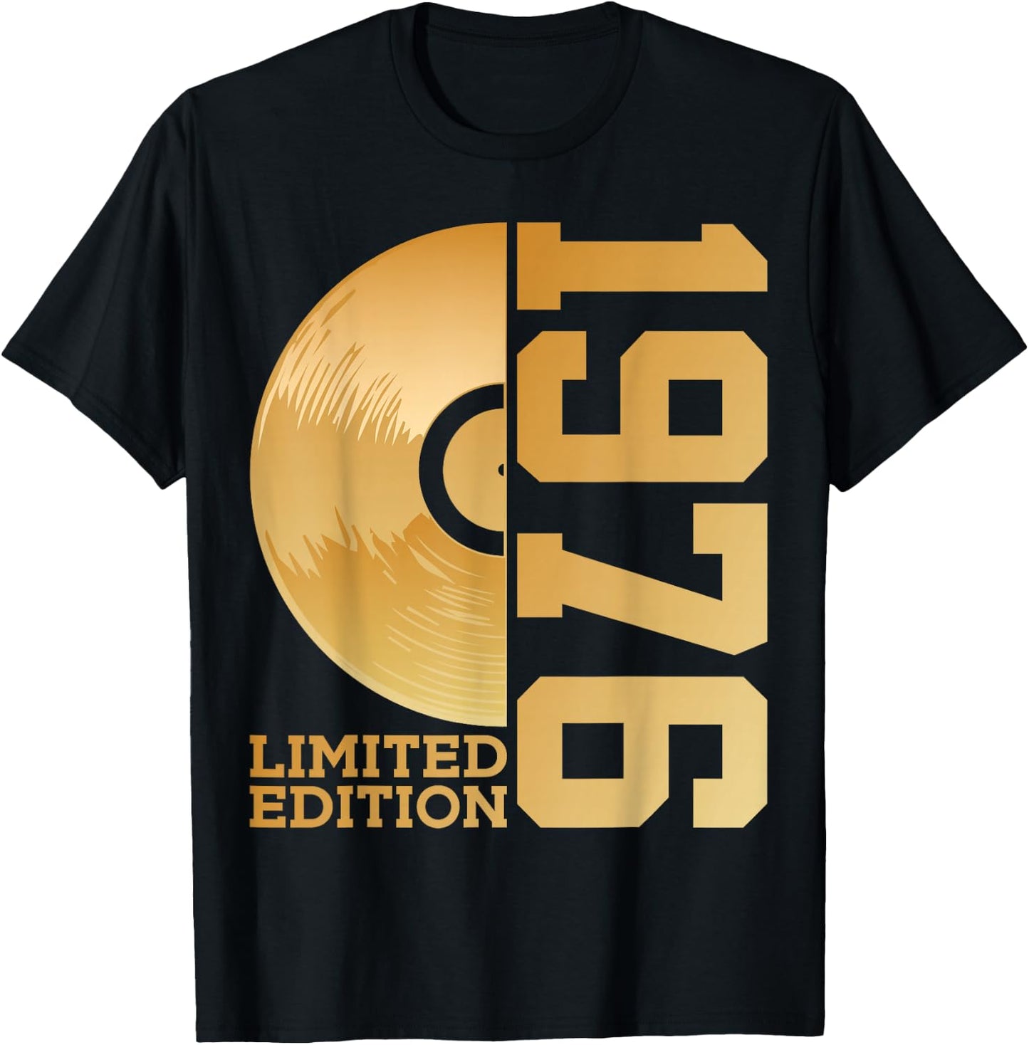 Vinyl 50. Geburtstag Dj Schallplatte Limited Edition 1976 T-Shirt - T-Shirt | Black