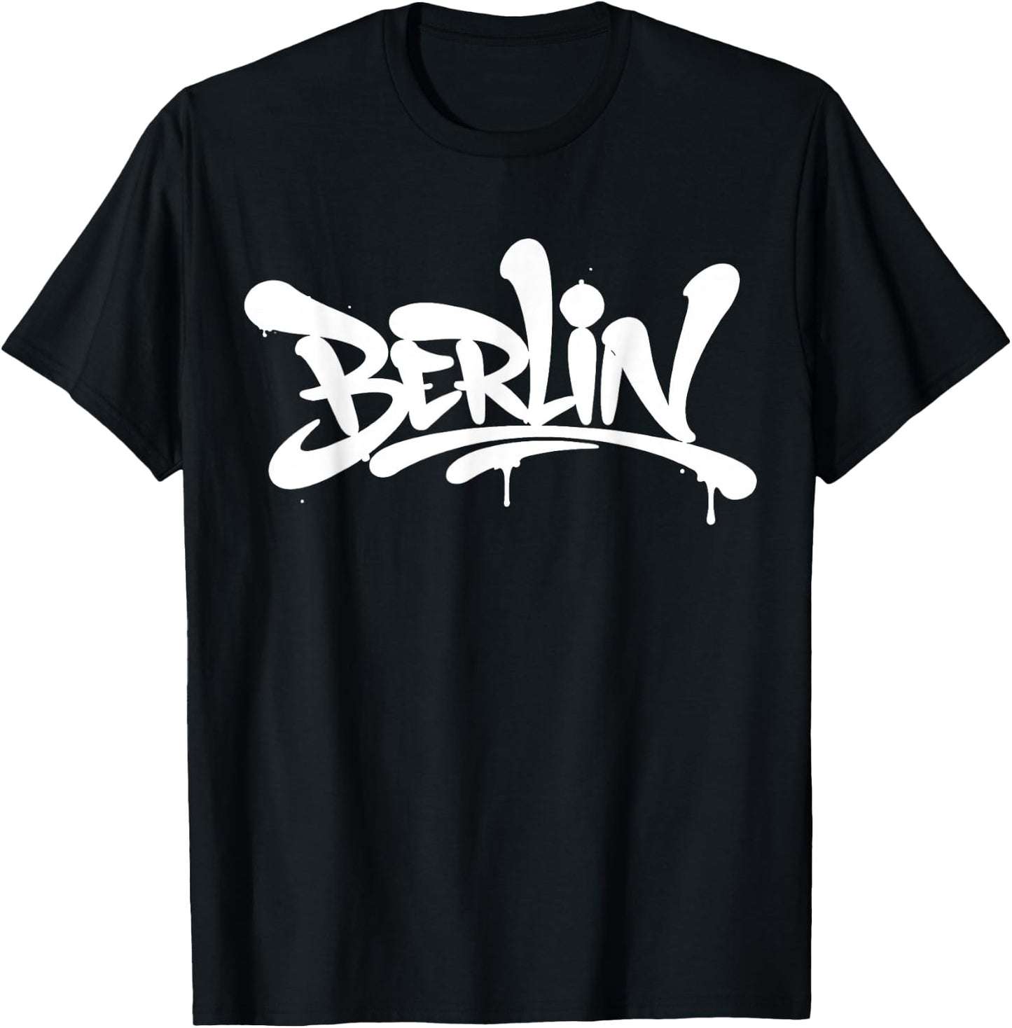 Berlin Graffiti City Street Art Handstyle Deutschland Souvenir T-Shirt - T-Shirt | Black