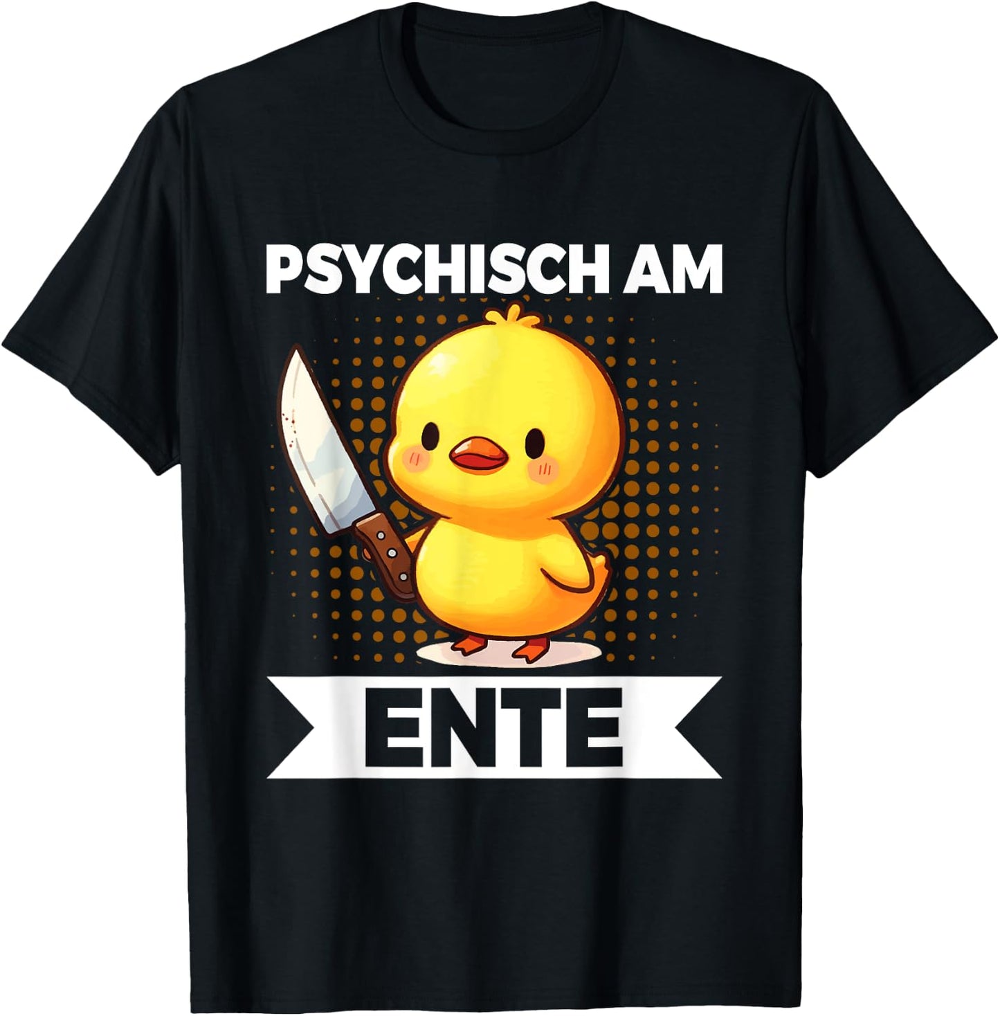 Psychisch Am Ente Funny Duck Slogan T-Shirt - T-Shirt | Black