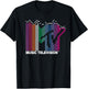 MTV - Rainbow Pixel Logo T-Shirt - T-Shirt | Black