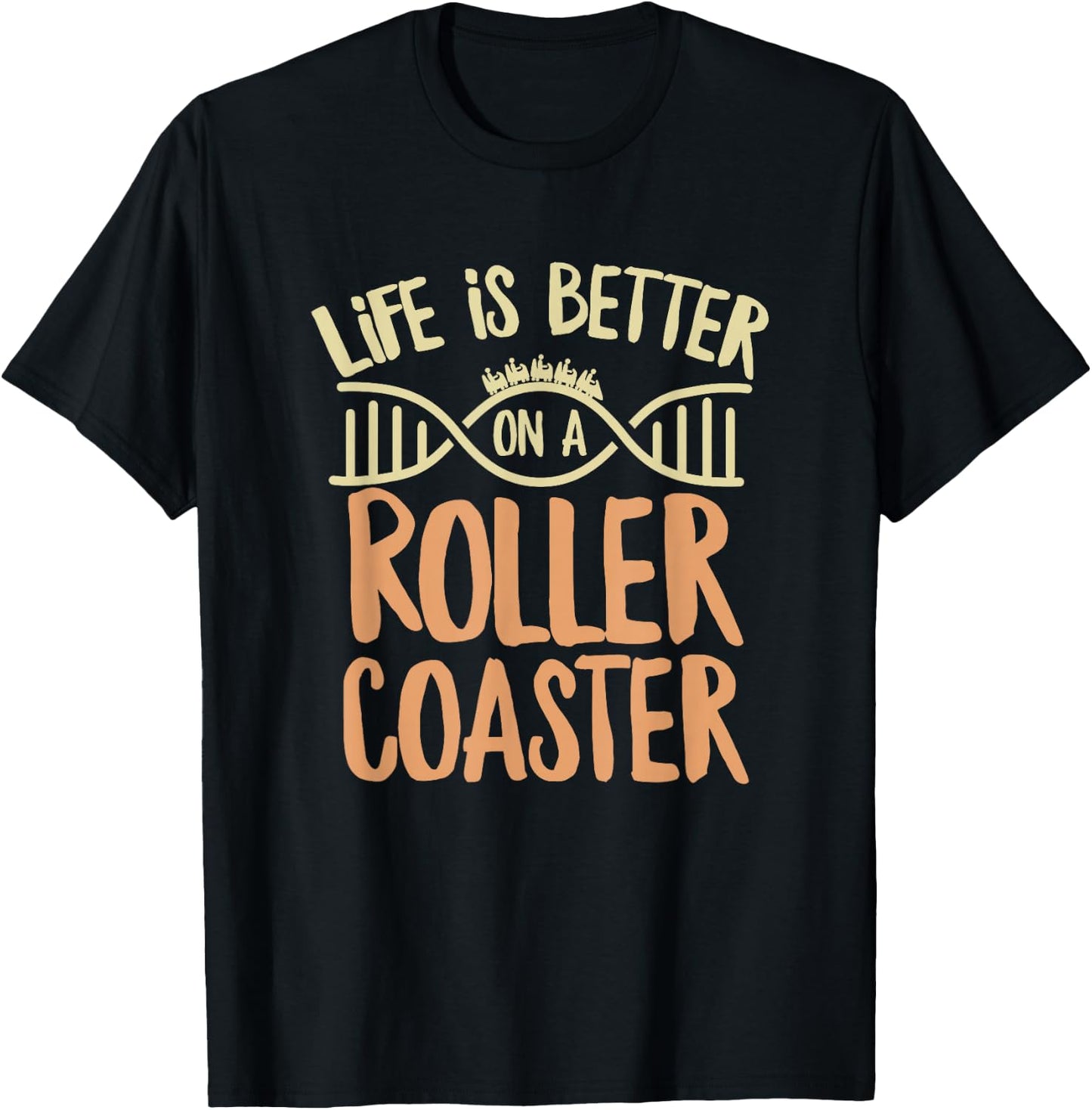 Theme Park Visit Quote for a Thrill Seeker T-Shirt - T-Shirt | Black