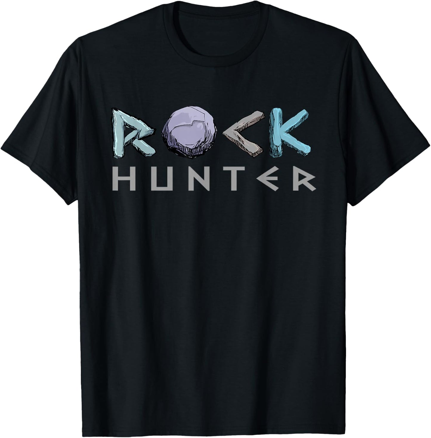 Rock Hunter Funny Rockhounding Petrology Geology Geode Lover T-Shirt - T-Shirt | Black