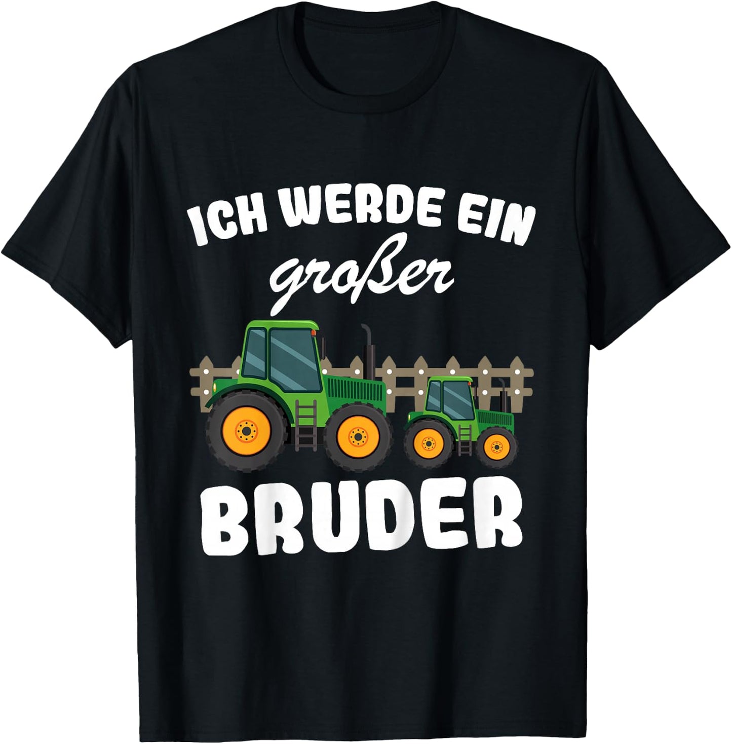 Children's with German Text "Ich Werde Großer Bruder 2023", black, 80 T-Shirt - T-Shirt | Black