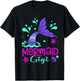 Mermaid Gigi Funny Matching Family Party Mother's Day T-Shirt - T-Shirt | Black