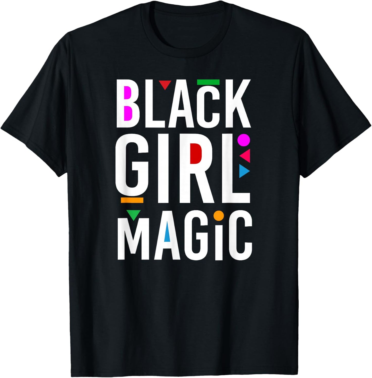 Black Girl Pride Magic Word Art T-Shirt - T-Shirt | Black