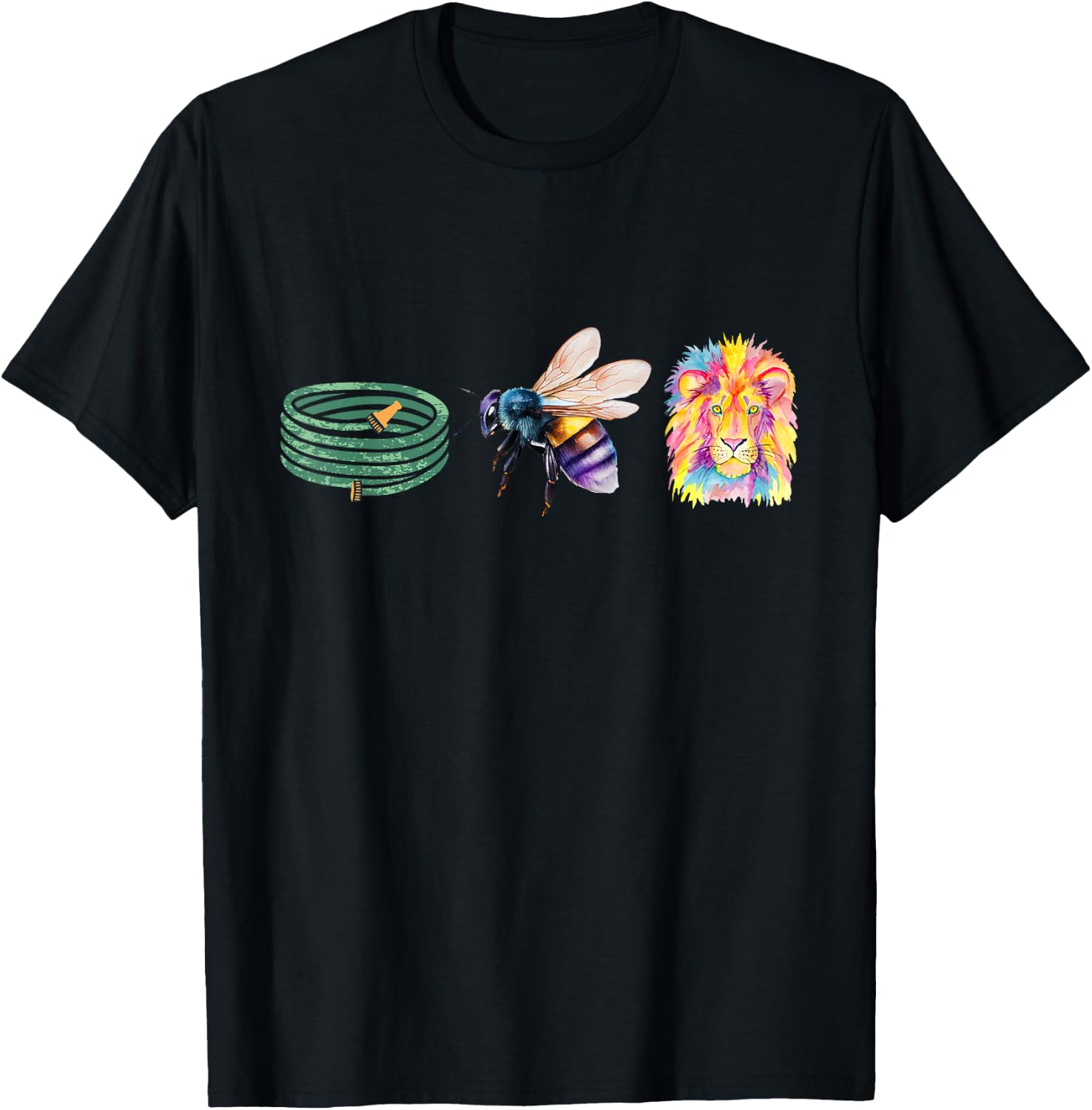 Hose Bee Lion Funny meme icons Hoes Be Lying T-Shirt - T-Shirt | Black