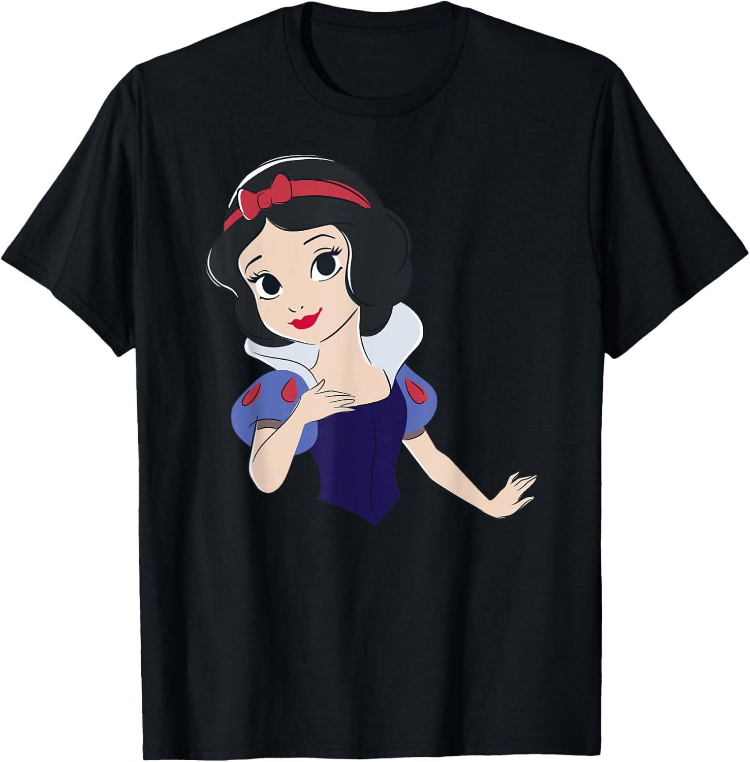 Princess Snow White Sweet , grey, S T-Shirt - T-Shirt | Black