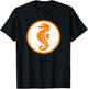 Seahorse Swimming Badge Early Swimmer Retro Swimming , White T-Shirt - T-Shirt | Black
