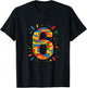 Ich Bin 6 Bausteine Geburtstag Klemmbausteine 6. Geburtstag T-Shirt - T-Shirt | Black