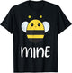 Bee Mine Cute Bees T-Shirt - T-Shirt | Black