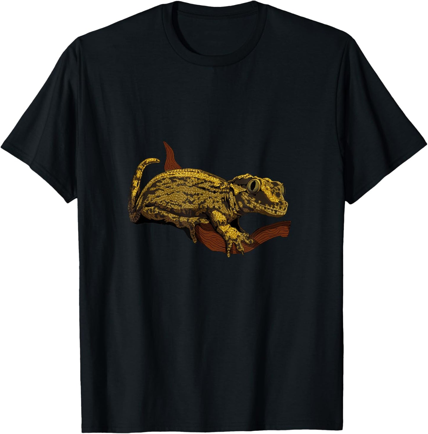 Drawing - Humphead Gecko T-Shirt - T-Shirt | Black