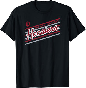 Indiana Hoosiers Retro Performer Black Officially Licensed T-Shirt - T-Shirt | Black