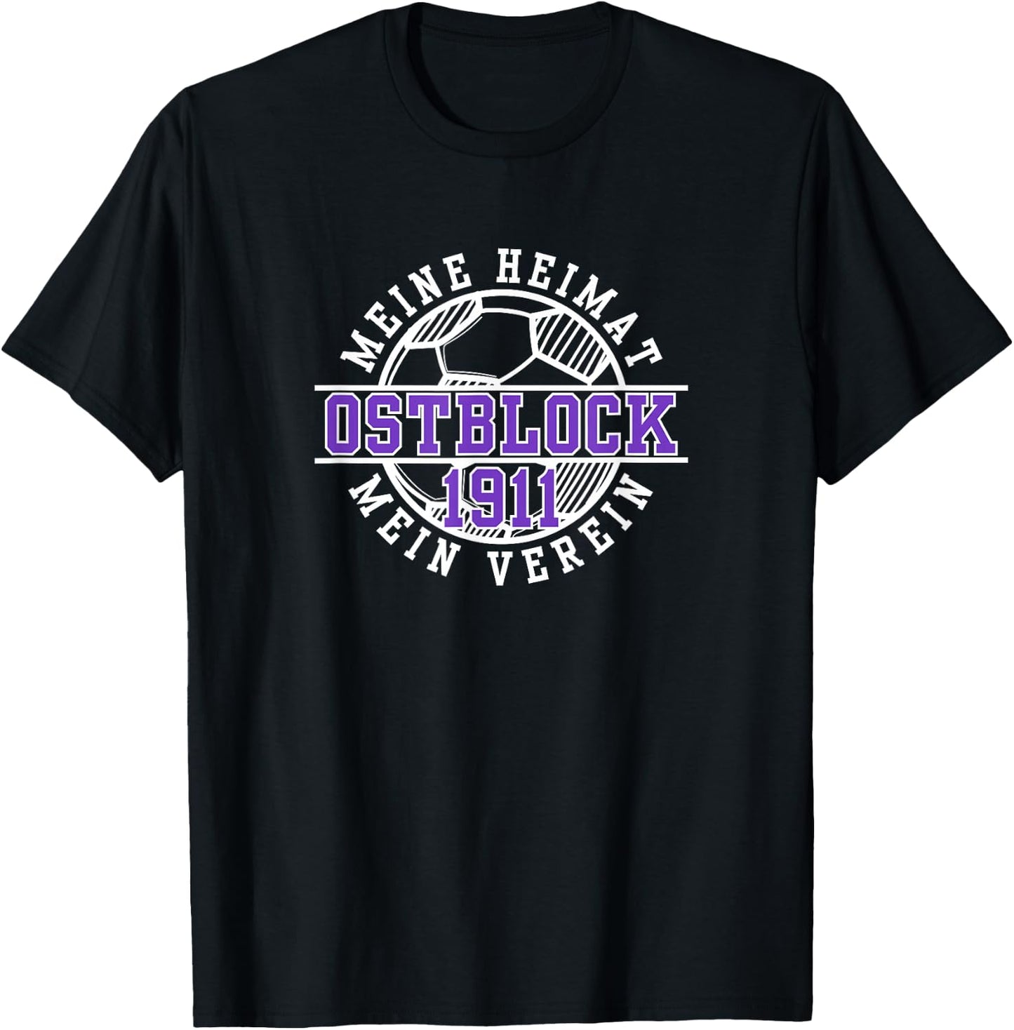 Vienna 1911 Football Fan Vienna Austria Stadium , purple T-Shirt - T-Shirt | Black