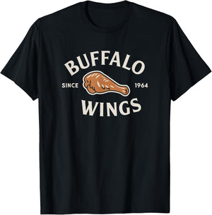 Buffalo Wings Since 1964 Chicken Wing Lover T-Shirt - T-Shirt | Black