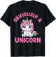 Funny Unicorn Obviously A Unicorn T-Shirt - T-Shirt | Black