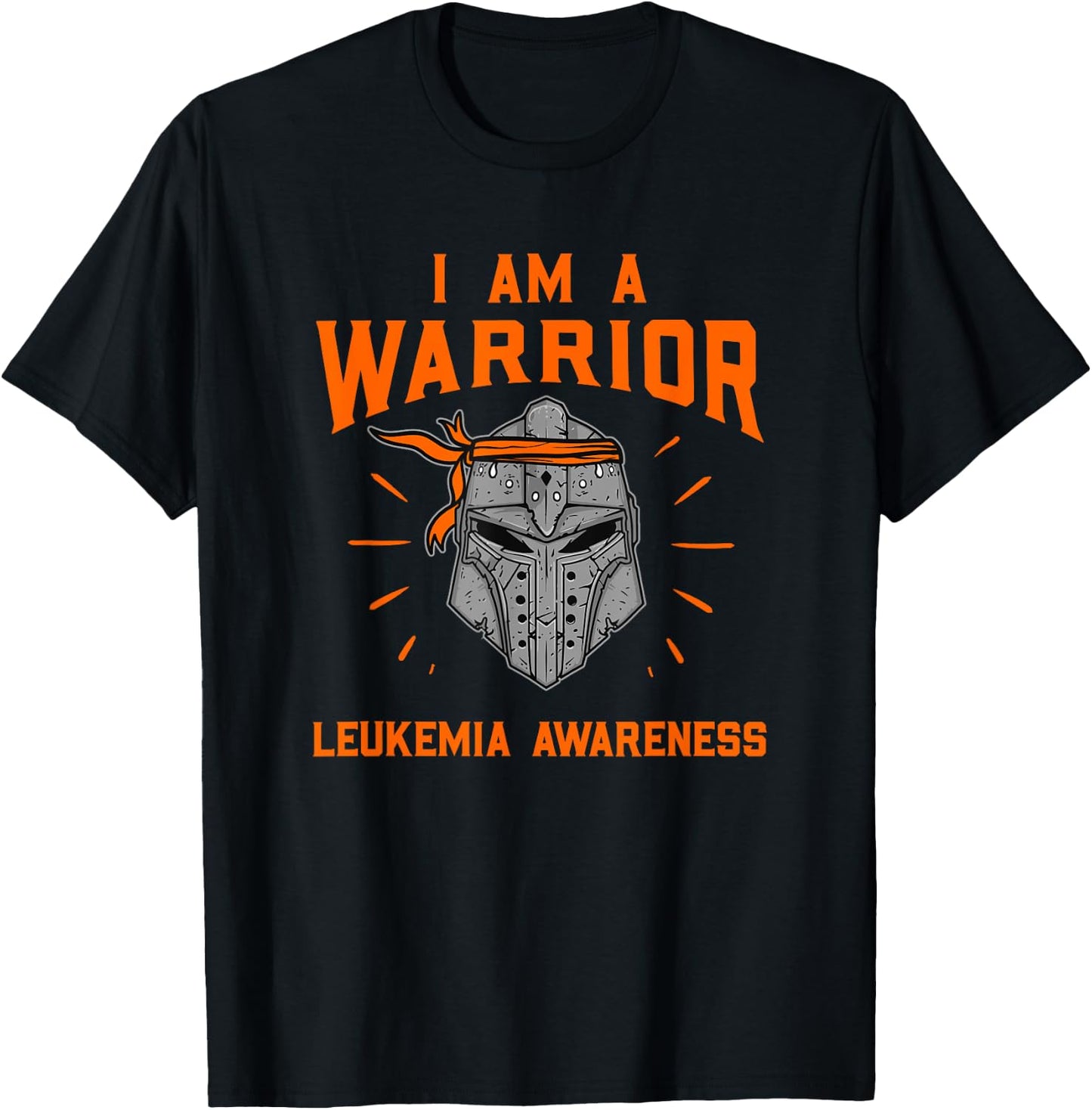 I Am A Warrior Leukemia Awareness Leukemia Survivors T-Shirt - T-Shirt | Black