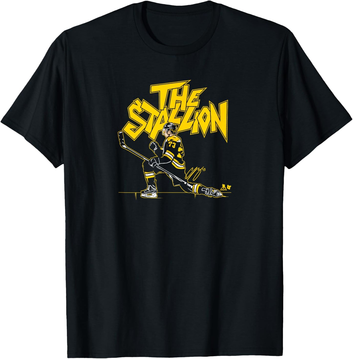 Charlie McAvoy: The Stallion - Boston Hockey T-Shirt - T-Shirt | Black