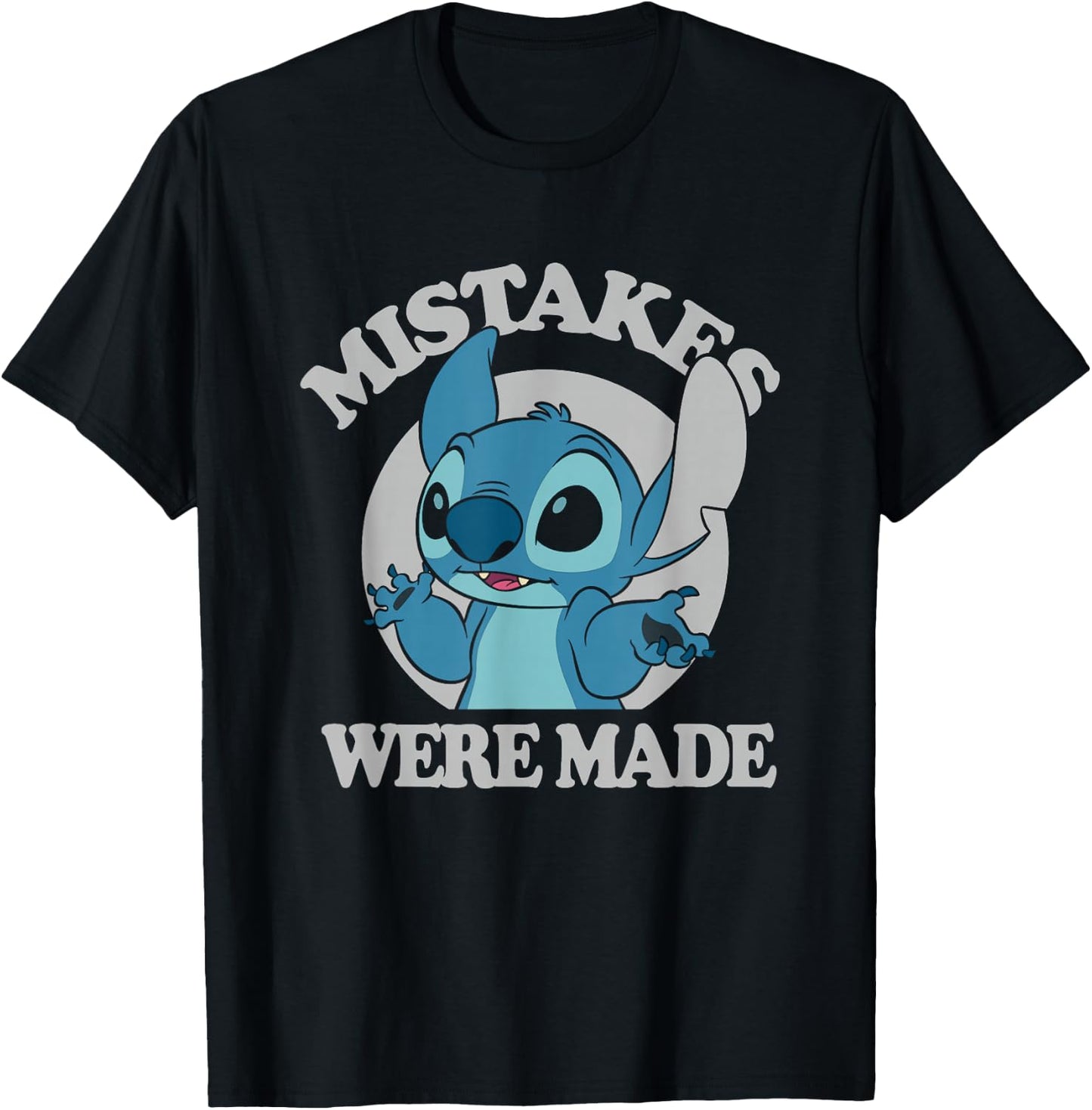 Disney Lilo & Stitch Mistakes Were Made Stitch T-Shirt - T-Shirt | Black