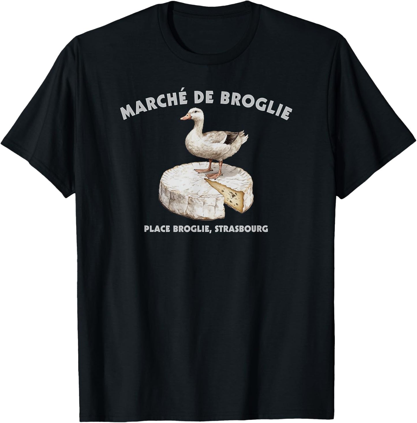 Strasbourg France Marche de Broglie Market French Souvenir T-Shirt - T-Shirt | Black
