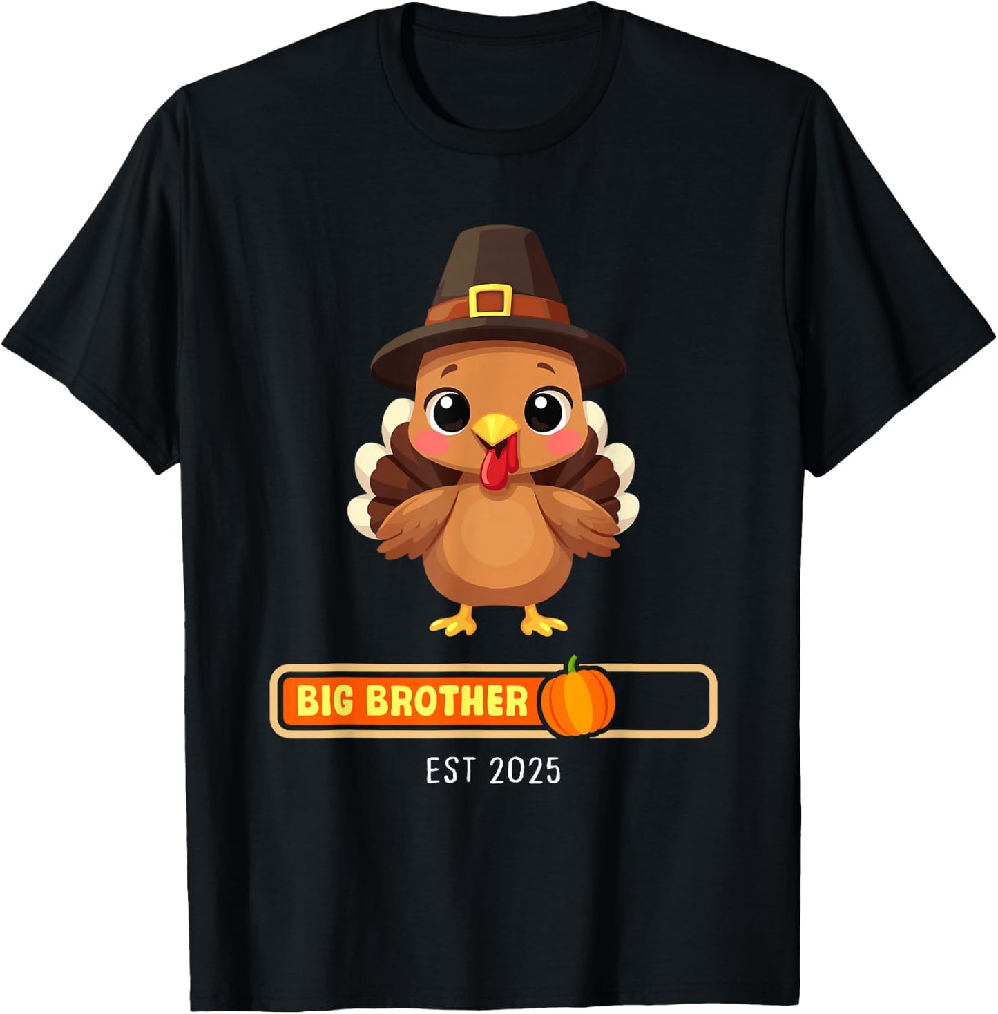 Big Brother 2025 Turkey Thanksgiving Pregnancy announcement T-Shirt - T-Shirt | Black