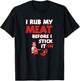 BBQ Dad Offset Smoker Pit Accessory I Rub My Meat Funny T-Shirt - T-Shirt | Black