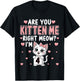 Are You Kitten Me Right Meow I’m 4 Cat 4th Birthday Party for Kids T-Shirt - T-Shirt | Black