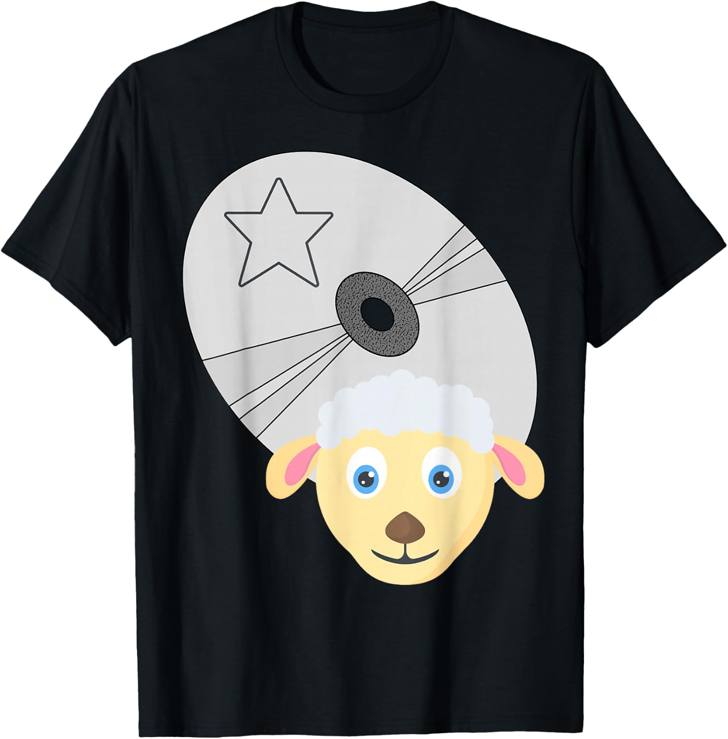 Funny cd vintage lamb T-Shirt - T-Shirt | Black